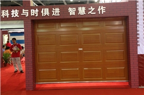 铝合金木纹色车库门 铝合金木纹色车库门