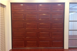 铝合金木纹色车库门