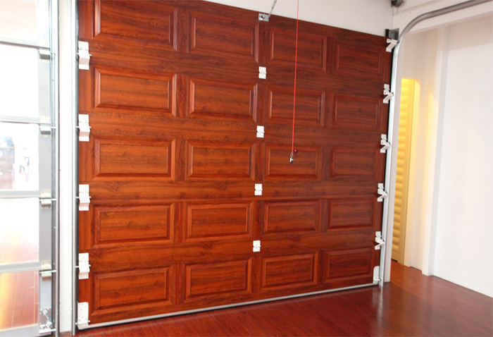 鑫广大铝合金木纹车库门