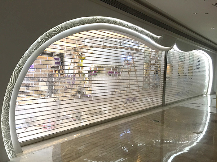 鑫广大不锈钢水晶卷闸门