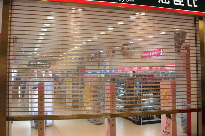 鑫广大不锈钢水晶卷闸门